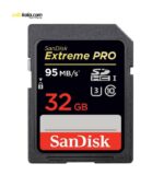 کارت حافظه SDHC سن دیسک مدل Extreme Pro کلاس 10 استاندارد UHS-I U3 سرعت 633X 95MBps ظرفیت 32 گیگابایت | سفیرکالا