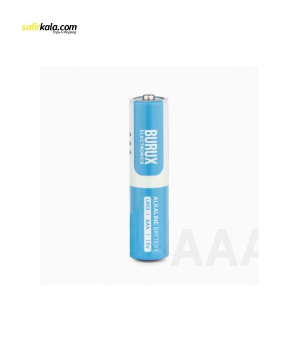 باتری نیم قلمی بروکس مدل آلکالاین AAA بسته 4 عددی | سفیرکالا