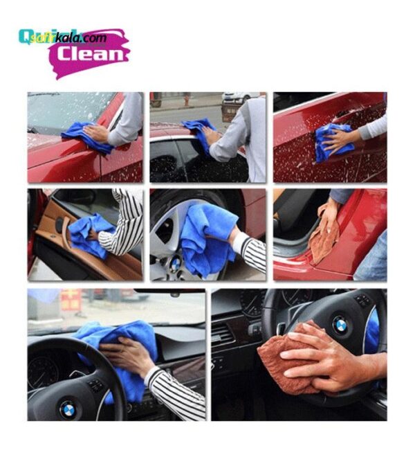 دستمال نظافت خودرو کوئیک کلین مدل TUCH | فروشگاه اینترنتی سفیرکالا