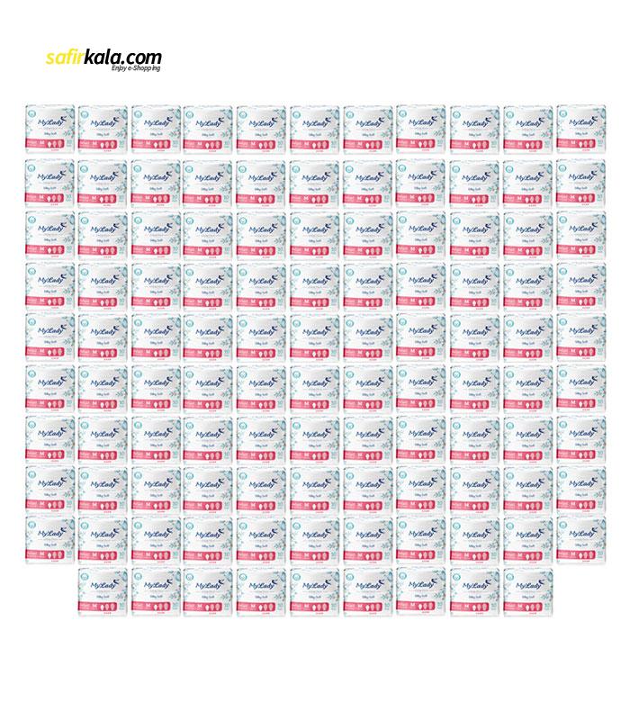 نوار بهداشتی مای لیدی اولترا مدل Silky Soft سایز متوسط مجموعه 108 عددی | فروشگاه اینترنتی سفیرکالا