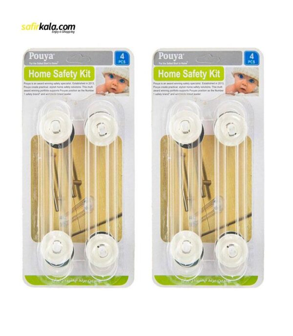 قفل درب کابینت مدل Home Safety Kit دو بسته 4 عددنترنتی سفیرکالای |فروشگاه ای
