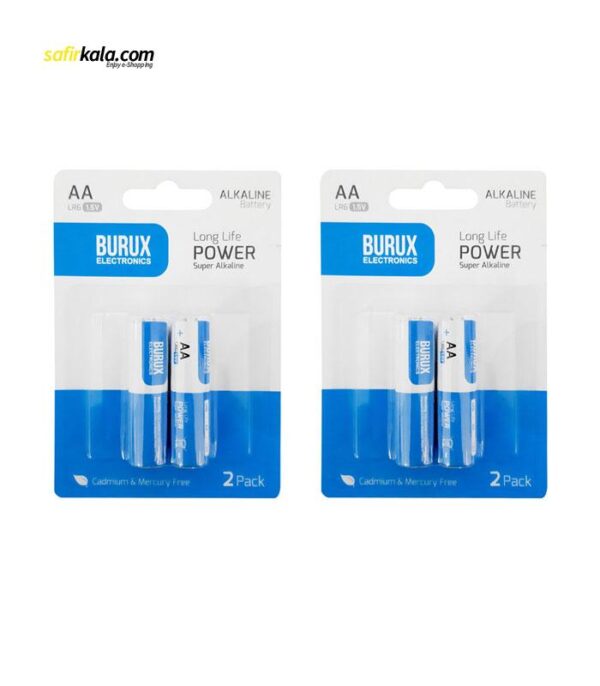 باتری قلمی بروکس مدل Alkaline بسته 4 عددی | فروشگاه اینترنتی سفیرکالا